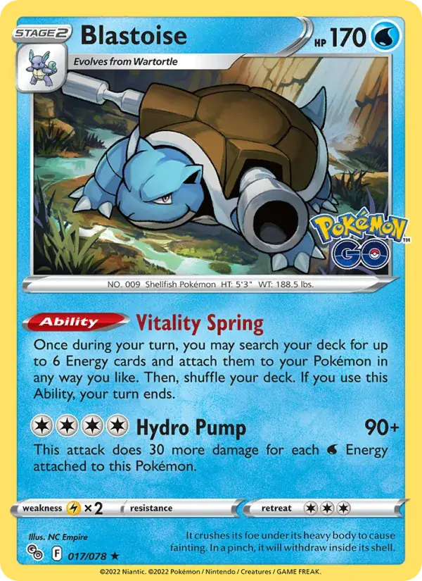 Blastoise - 017/088 - Pokémon GO