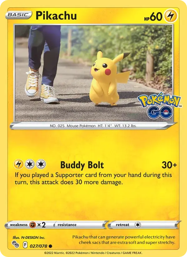 Pikachu - 027/088 - Pokémon GO