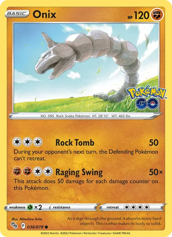 Onix - 036/088 - Pokémon GO
