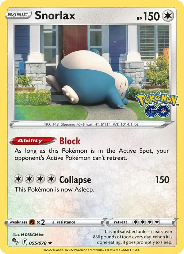 Snorlax - 055/088 - Pokémon GO