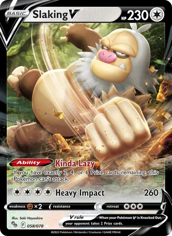 Slaking V - 058/088 - Pokémon GO