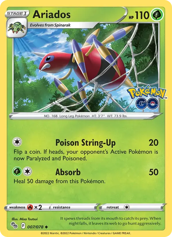 Ariados - 007/088 - Pokémon GO