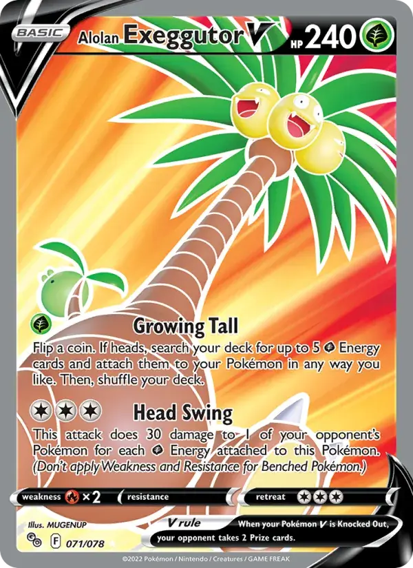 Alolan Exeggutor V - 071/088 - Pokémon GO
