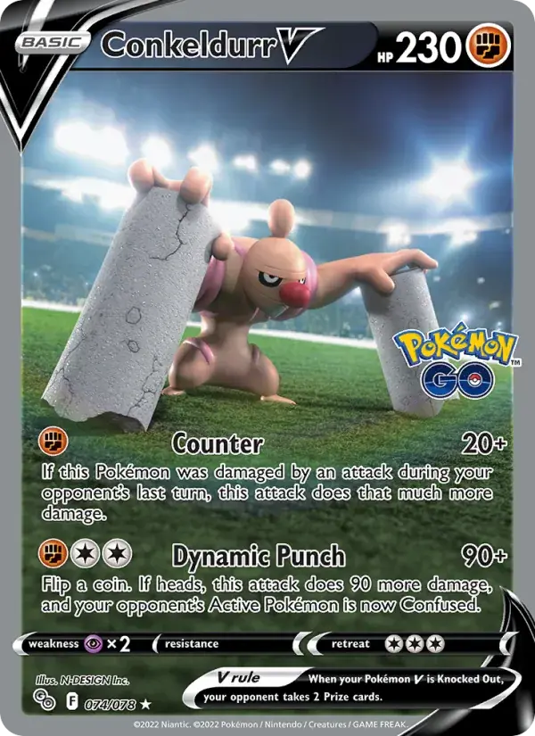 Conkeldurr V - 074/088 - Pokémon GO