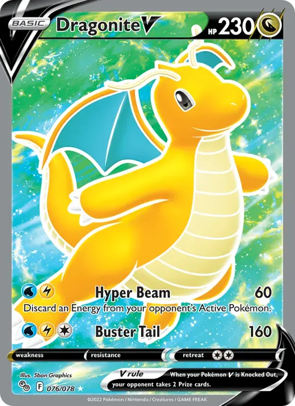 Dragonite V - 076/088 - Pokémon GO