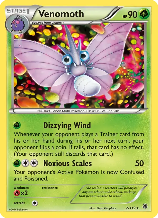 Venomoth - 2/124 - Phantom Forces