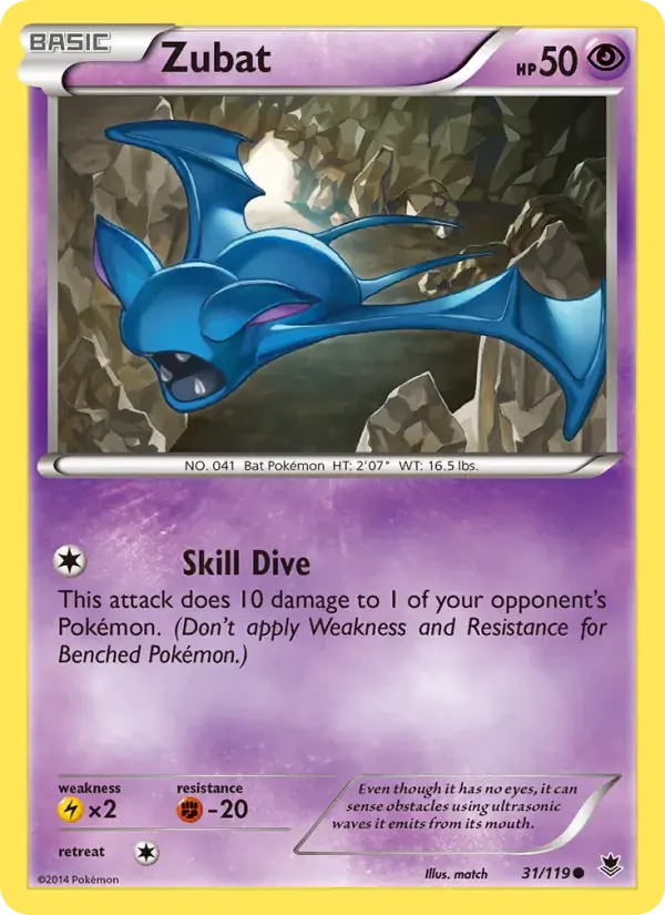 Zubat - 31/124 - Phantom Forces