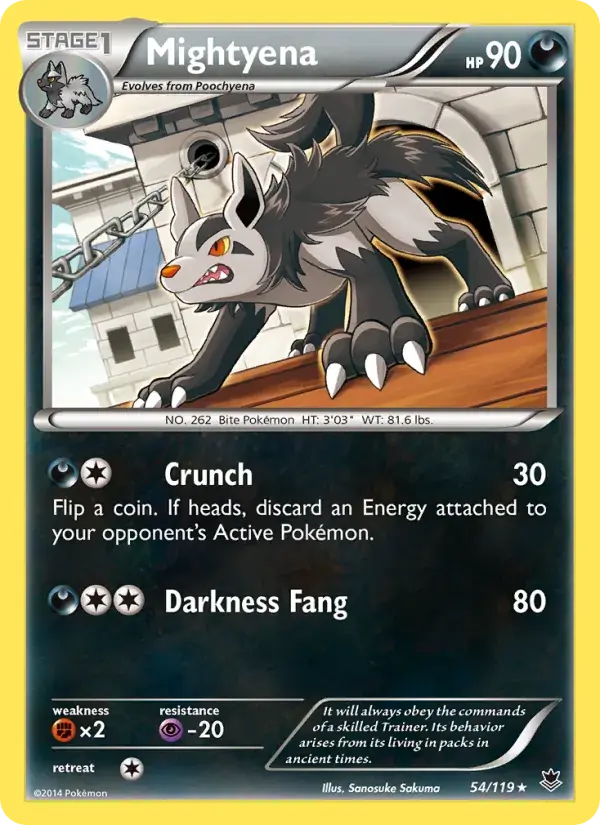 Mightyena - 54/124 - Phantom Forces