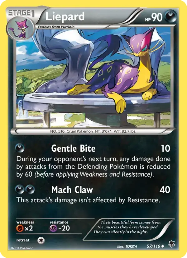 Liepard - 57/124 - Phantom Forces