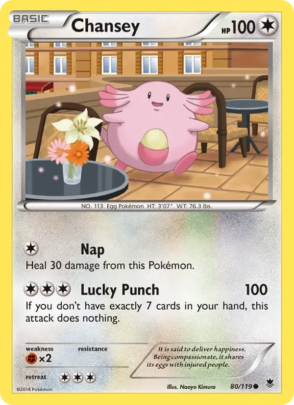 Chansey - 80/124 - Phantom Forces
