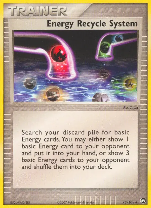 Energy Recycle System - 73/108 - Power Keepers