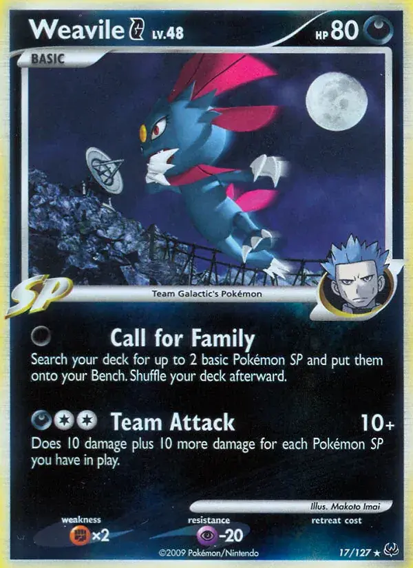 Weavile G - 17/133 - Platinum