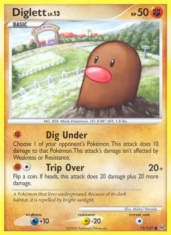 Diglett - 72/133 - Platinum