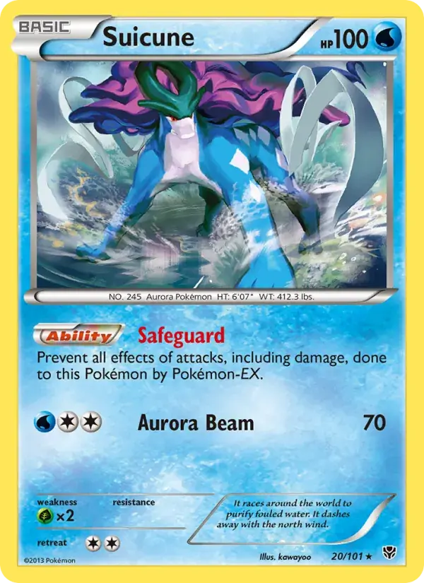 Suicune - 20/105 - Plasma Blast