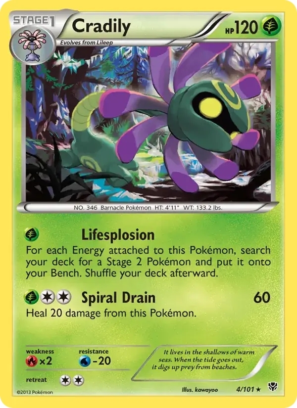 Cradily - 4/105 - Plasma Blast