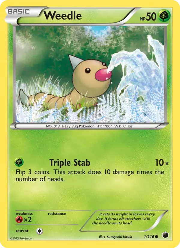 Weedle - 1/122 - Plasma Freeze