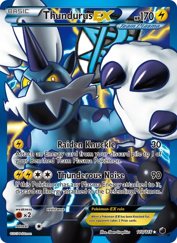 Thundurus-EX - 110/122 - Plasma Freeze