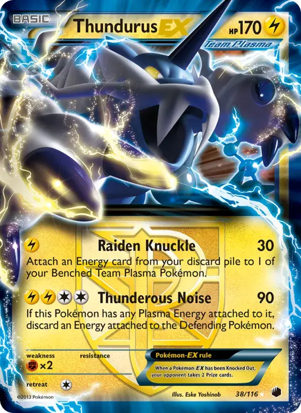 Thundurus-EX - 38/122 - Plasma Freeze