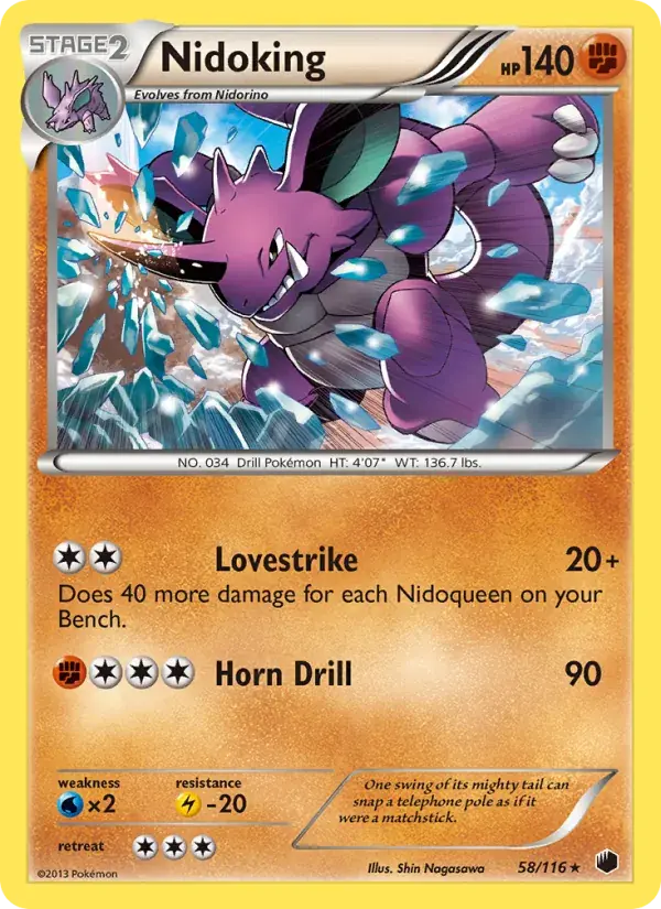 Nidoking - 58/122 - Plasma Freeze