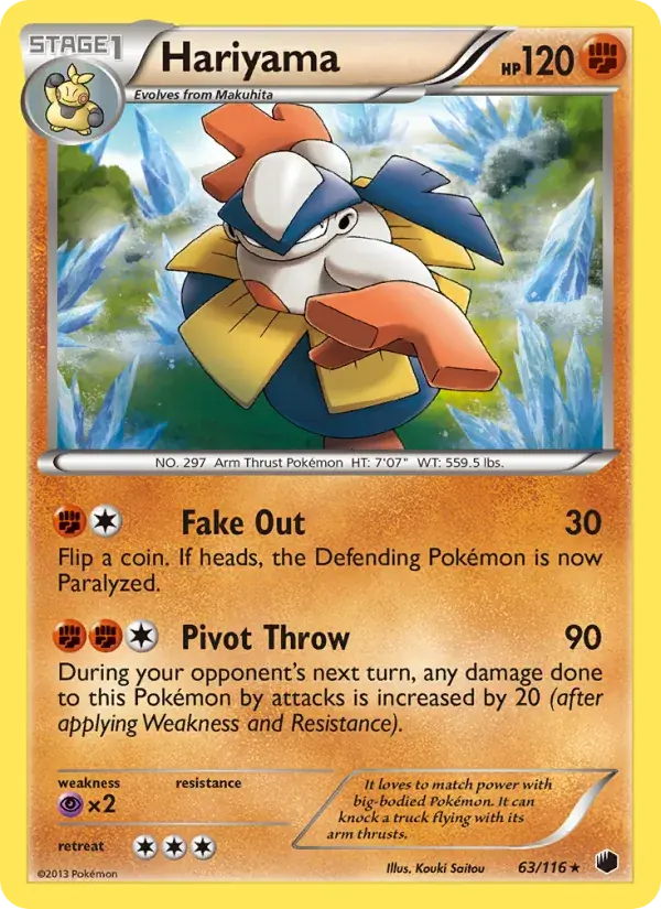 Hariyama - 63/122 - Plasma Freeze