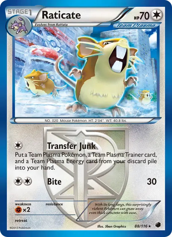 Raticate - 88/122 - Plasma Freeze