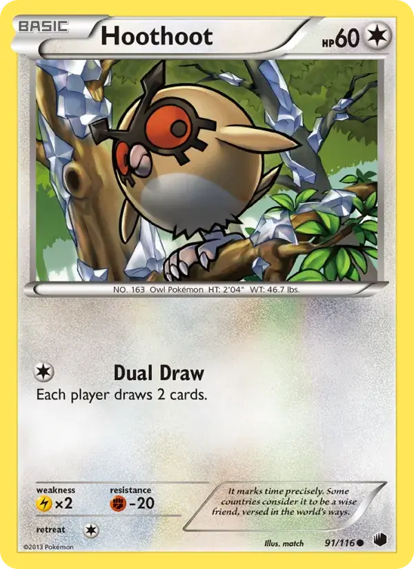 Hoothoot - 91/122 - Plasma Freeze