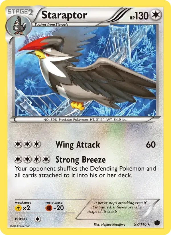 Staraptor - 97/122 - Plasma Freeze