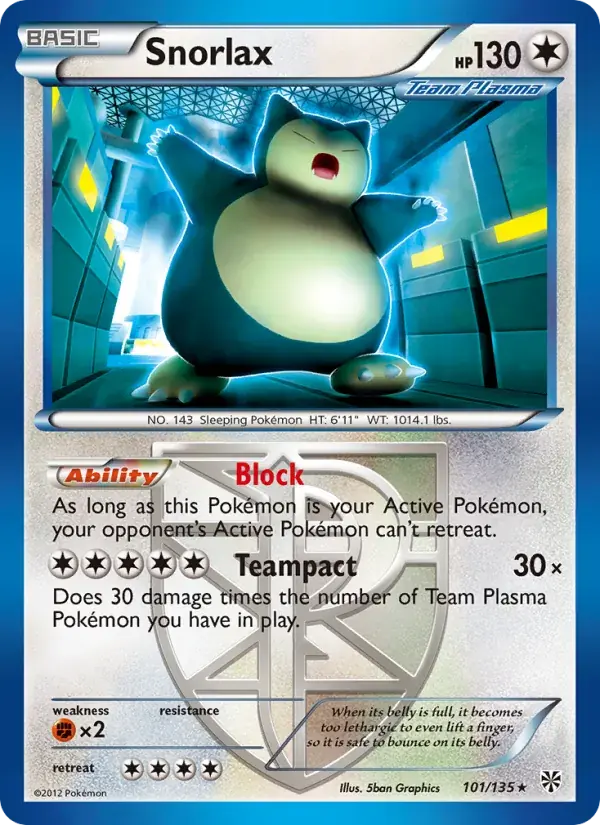 Snorlax - 101/138 - Plasma Storm