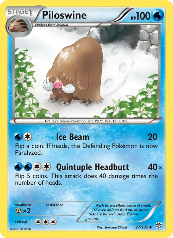 Piloswine - 27/138 - Plasma Storm