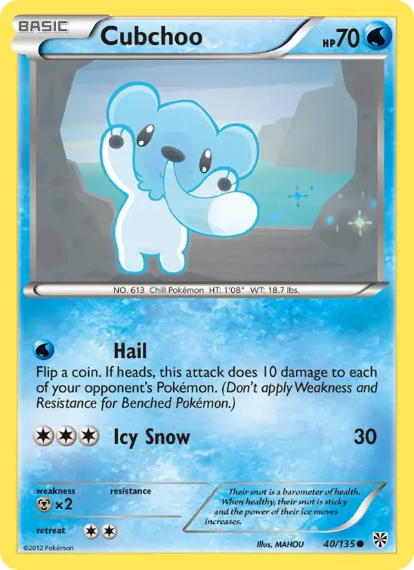 Cubchoo - 40/138 - Plasma Storm