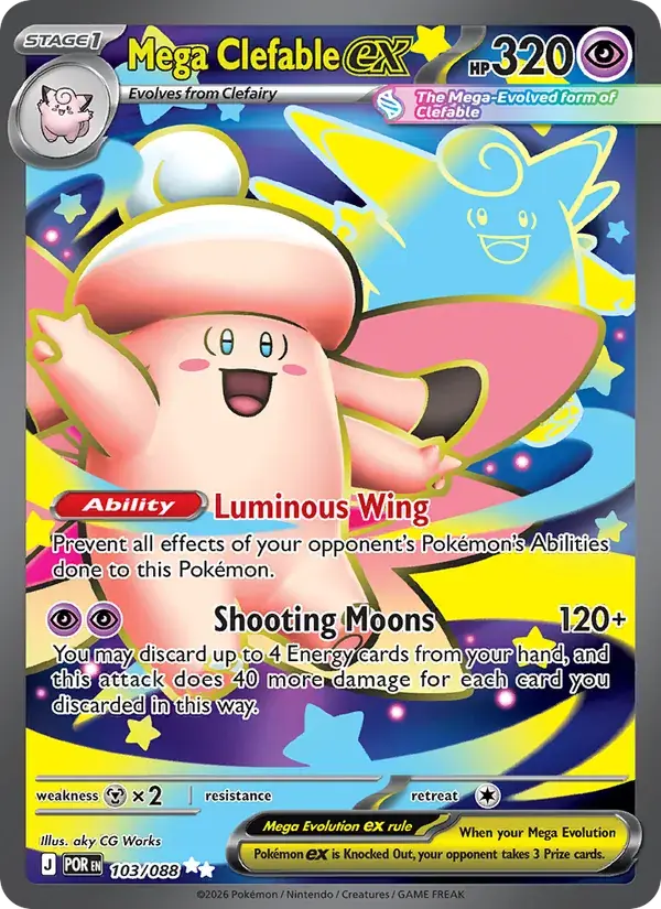 Mega Clefable ex - 103/124 - Perfect Order