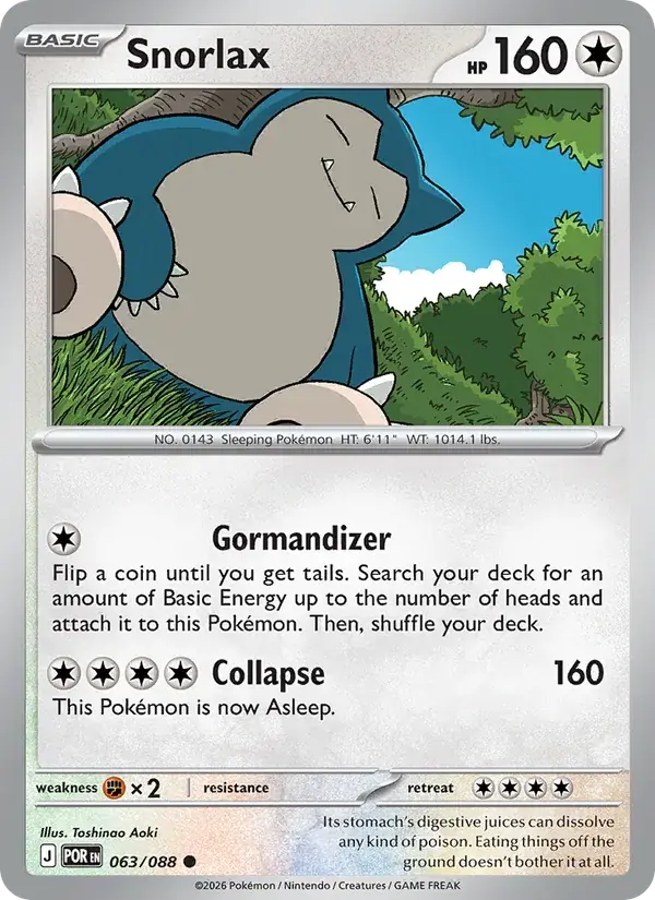 Snorlax - 063/124 - Perfect Order