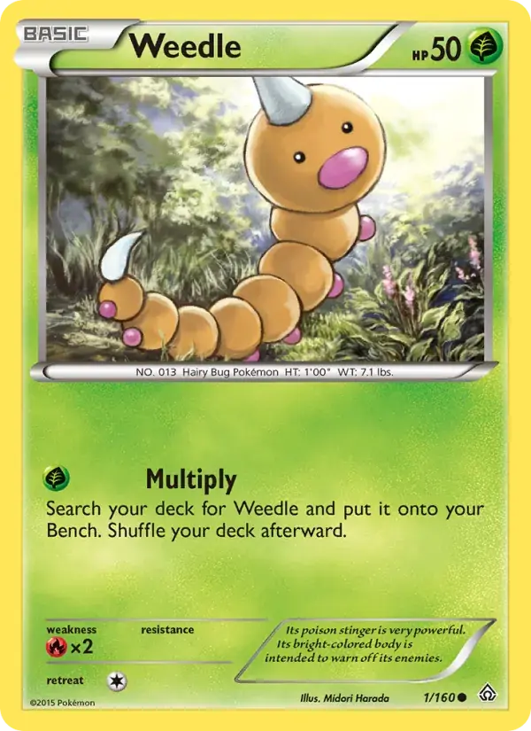 Weedle - 1/164 - Primal Clash