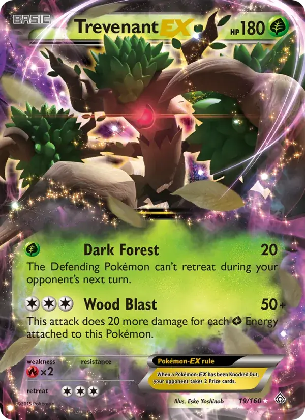 Trevenant EX - 19/164 - Primal Clash