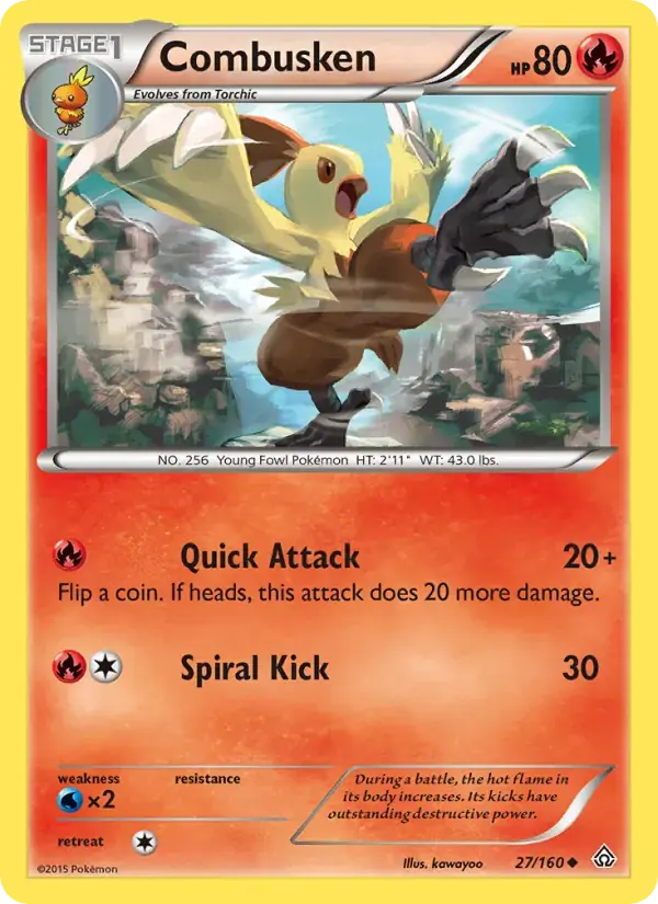 Combusken - 27/164 - Primal Clash