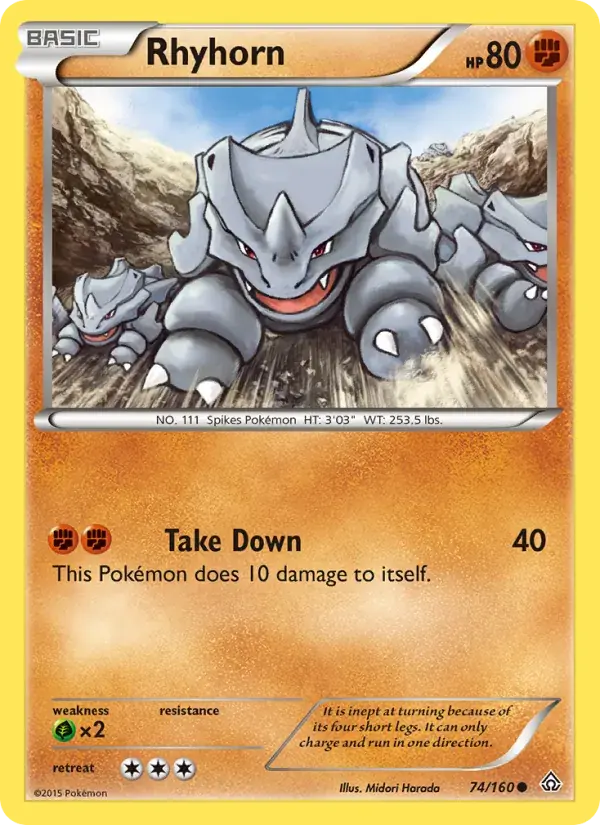 Rhyhorn - 74/164 - Primal Clash