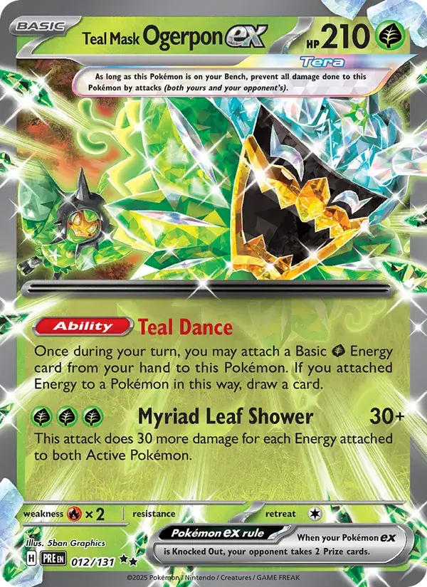 Teal Mask Ogerpon ex - 012/180 - Prismatic Evolutions