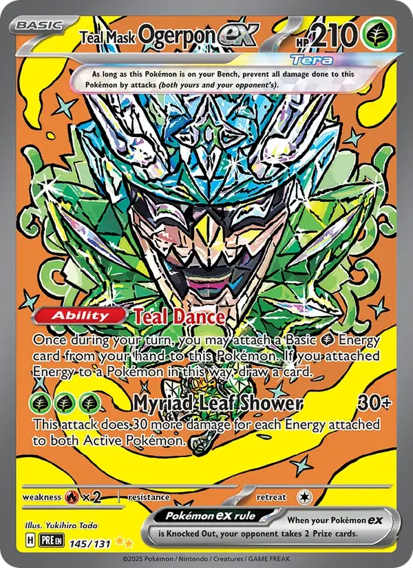 Teal Mask Ogerpon ex - 145/180 - Prismatic Evolutions