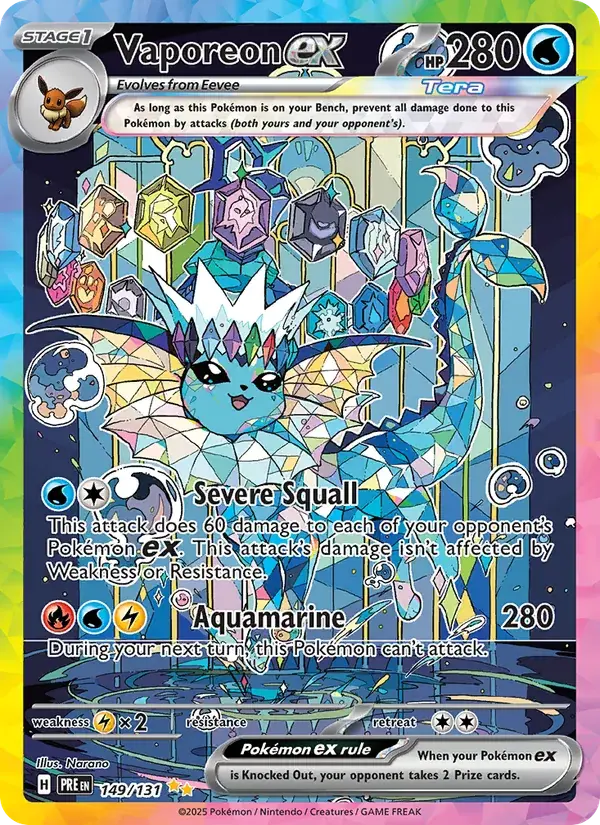 Vaporeon ex - 149/180 - Prismatic Evolutions