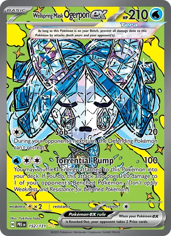 Wellspring Mask Ogerpon ex - 152/180 - Prismatic Evolutions
