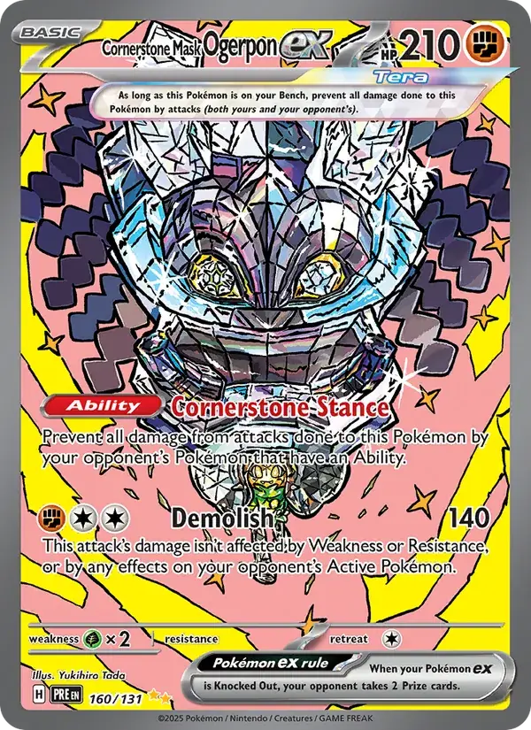 Cornerstone Mask Ogerpon ex - 160/180 - Prismatic Evolutions