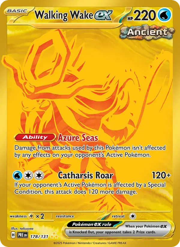 Walking Wake ex - 178/180 - Prismatic Evolutions