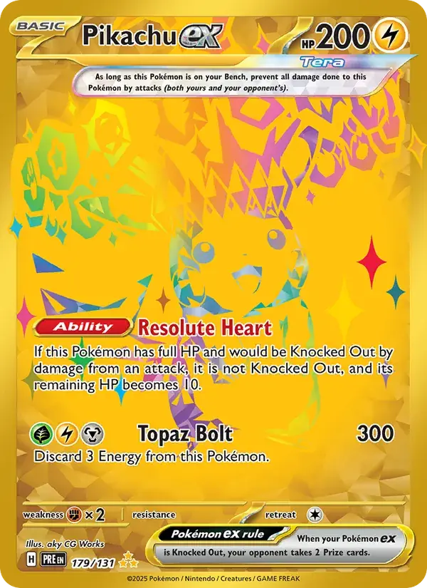 Pikachu ex - 179/180 - Prismatic Evolutions