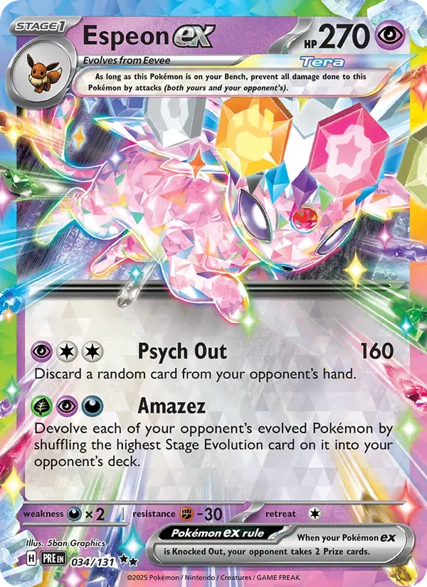 Espeon ex - 034/180 - Prismatic Evolutions