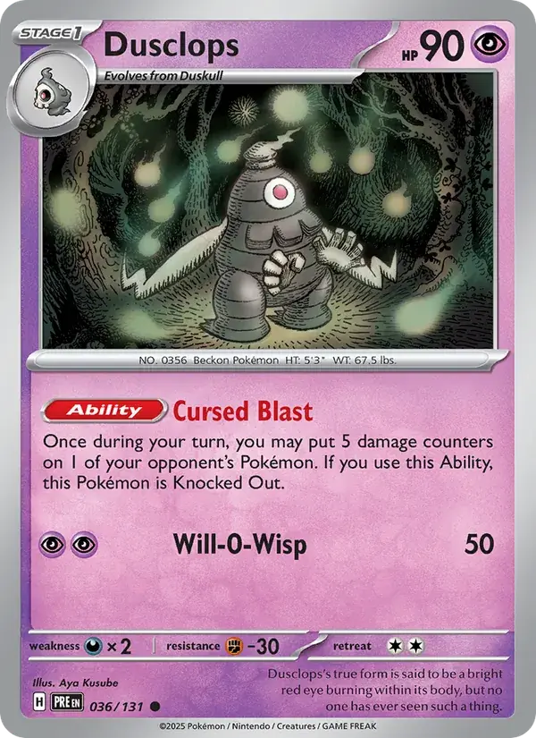 Dusclops - 036/180 - Prismatic Evolutions