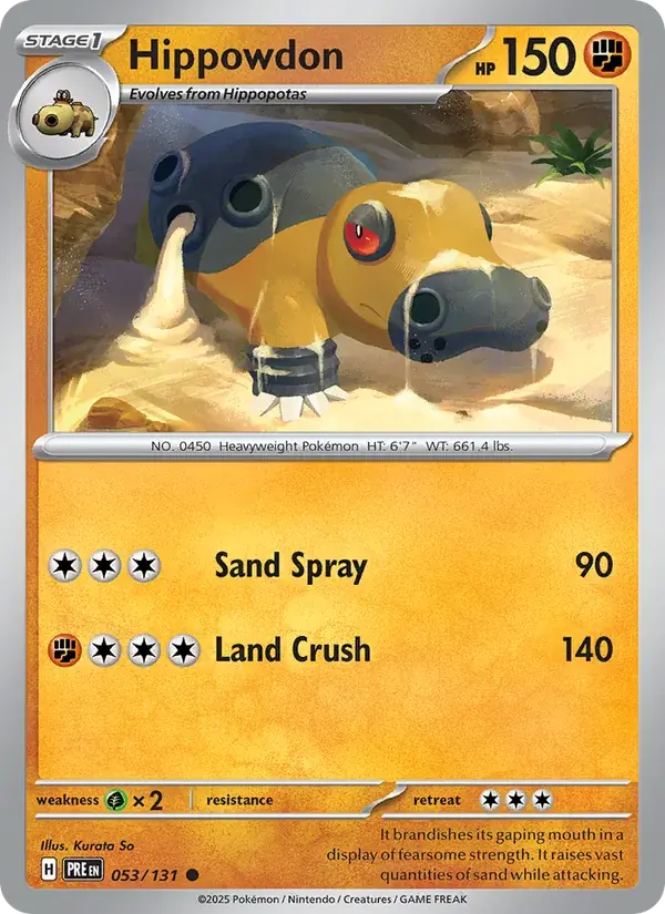 Hippowdon - 053/180 - Prismatic Evolutions