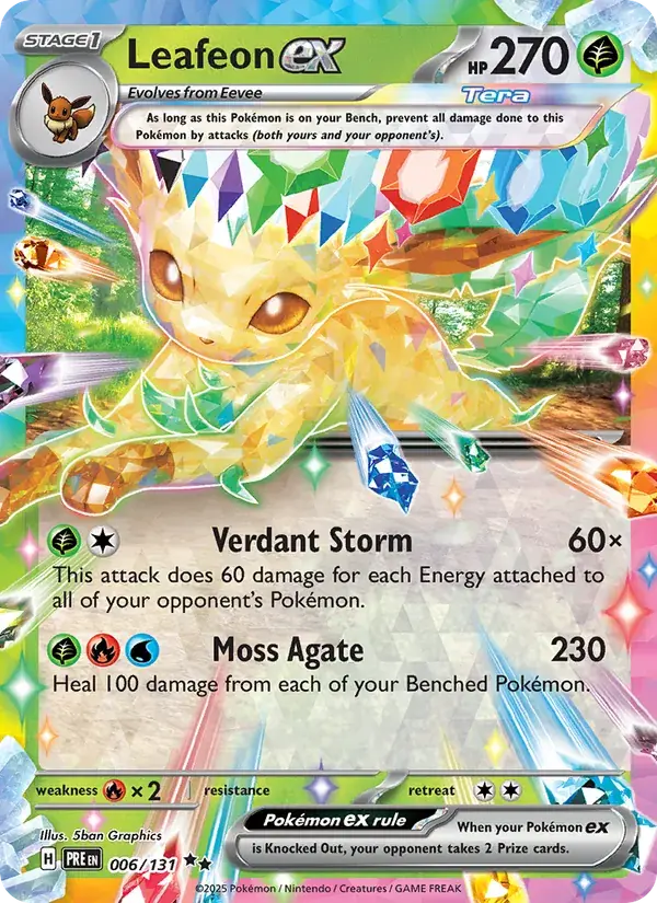 Leafeon ex - 006/180 - Prismatic Evolutions