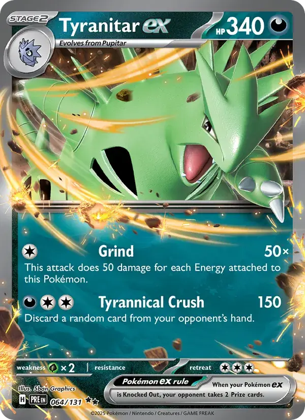 Tyranitar ex - 064/180 - Prismatic Evolutions