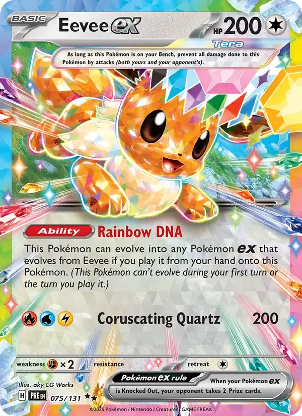 Eevee ex - 075/180 - Prismatic Evolutions