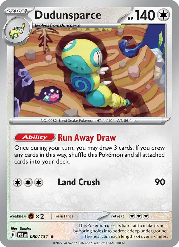 Dudunsparce - 080/180 - Prismatic Evolutions